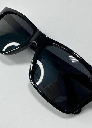 Очки солнцезащитные унисекс с поляризацией прямоугольные черные пластиковая оправа4 фото