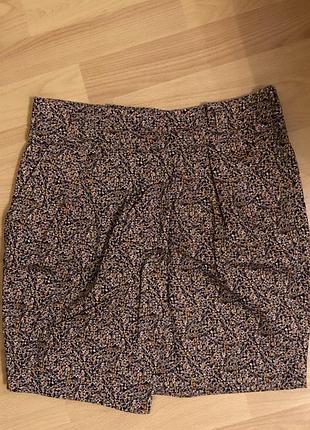 Юбка h&amp;m в принт котоновая
