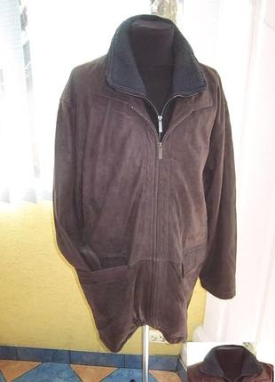 Большая фирменная кожаная мужская куртка trapper лот 515