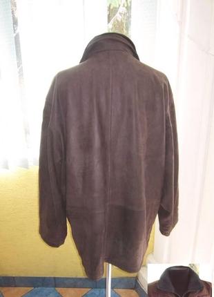 Большая фирменная кожаная мужская куртка trapper лот 5152 фото