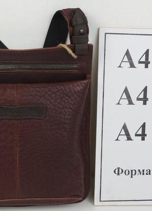 Кожаная мужская сумка, планшетка mykhail ikhtyar, украина бордовая7 фото