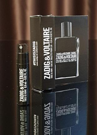 Оригинальный пробник 
zadig & voltaire this is him eau de toilette_0,8ml