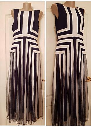 Италия! шикарное статусное нарядное платье в пол красивый темно синий цвет