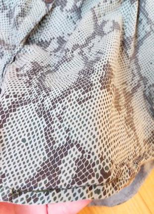 Платье рубашка сарафан змеиный принт / сорочка /7 фото