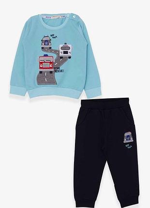 Костюм машинки блакитний для хлопчика арт.17608