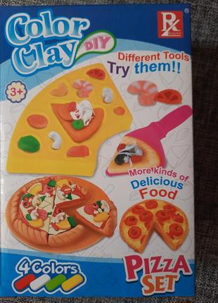 Набор для творчества color clay pizza set набор для лепки
