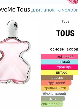 Розпив! оригінал! tous loveme 3мл