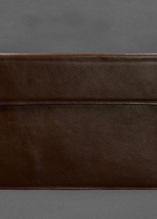 Чехол-конверт кожаный на магнитах для macbook 13'' бордовый