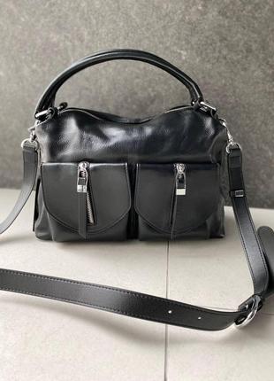 Женская сумка polina&eiterou черная
