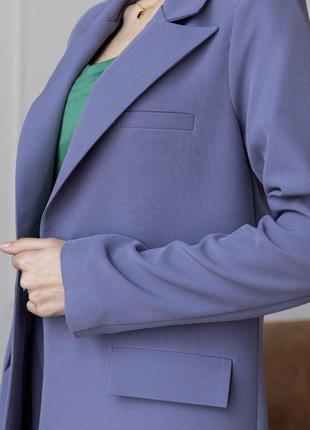 Костюм брючный женский с пиджаком цвет лаванда /фиолет размер xs, s, m, l4 фото