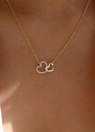 Подвеска с сердечками, женская бижутерия
