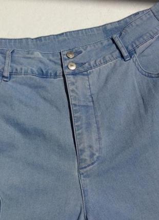 Винтажные джинсы бриджи на манжетах.2 фото