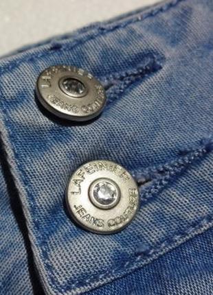 Винтажные джинсы бриджи на манжетах.6 фото