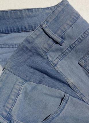 Винтажные джинсы бриджи на манжетах.8 фото
