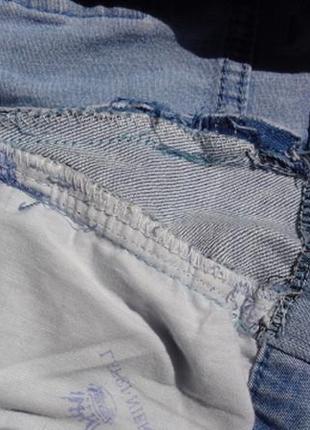 Винтажные джинсы бриджи на манжетах.10 фото