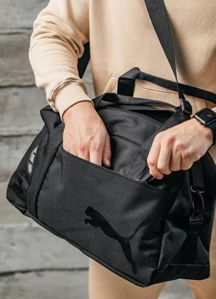 Спортивна сумка puma чорна текстиль