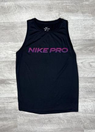 Nike pro майка женская оригинал безрукавка s tee1 фото