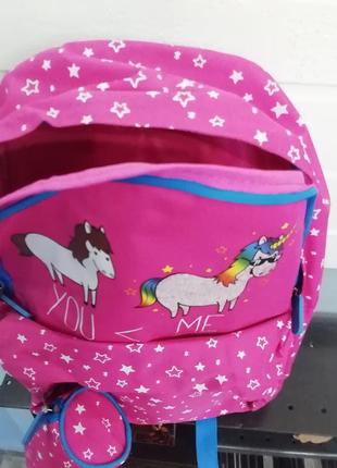 Рюкзак шкільний єдиноріжки для дівчинки3 фото