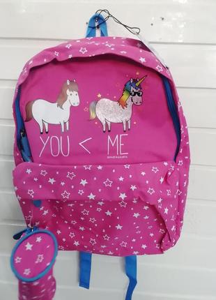 Рюкзак шкільний єдиноріжки для дівчинки4 фото