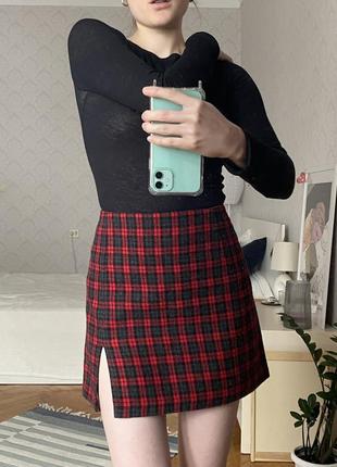 Спідниця з розрізом zara mango plt
