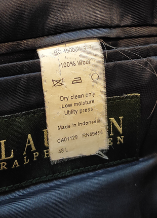 Lauren ralph lauren пиджак в клетку 100% шерсть шерсть размер хл 48 585 фото
