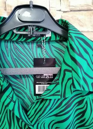 Шикарная блуза зебра пышный рукав2 фото