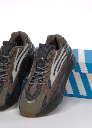 Мужские кроссовки adidas yeezy boost 700 v2 brown black 41-42-43-44-45