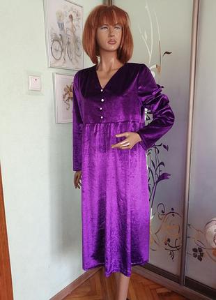 Велюрова сукня shein