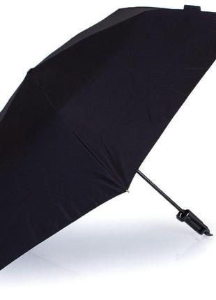 Зонтик женский механический облегченный с функцией селфи-палки happy rain u43998-1 черный2 фото
