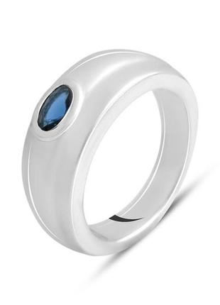 Срібний перстень з сапфіром4 фото