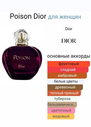 Легендарный аромат poison dior оригинал! 100мл