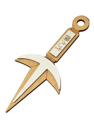 Нож - кунай минато из наруто the kunai white knife деревянный ножик из мультика манга naruto нож из фанеры3 фото