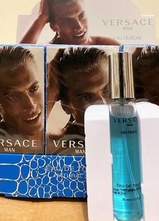 Мини-парфюм унисекс versace man eau fraiche 20 ml, уерсаче мен tу фреш