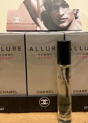 Мини-парфюм мужской chanel allure homme sport 20 ml, шанель альлер хом спорт