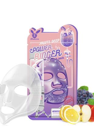 Маска для лица фруктовая fruits deep power ringer mask pack
