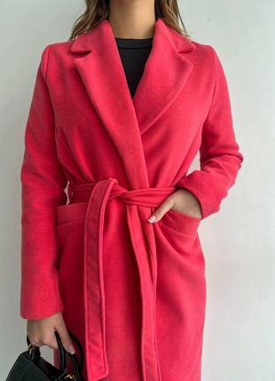 Пальто женское кашемировое 42-522 фото