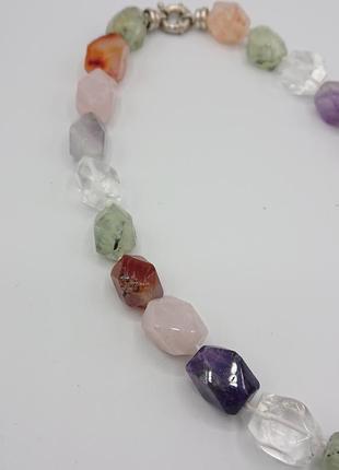Ожерелье самоцветы натуральный камень6 фото