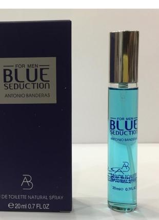 Міні-парфуми чоловічі blue seduction antonio banderas 20 ml, блю седакшн антоніо бандерас2 фото