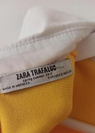 Стильное платье-мини лимонного цвета от zara7 фото