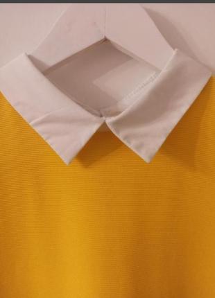 Стильное платье-мини лимонного цвета от zara8 фото