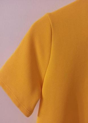 Стильное платье-мини лимонного цвета от zara5 фото