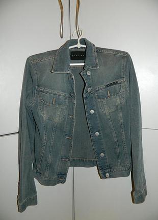 Р. 42-44 куртка джинсовая женская синяя sisley