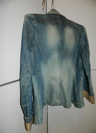 Р. 42-44 джинсовая куртка пиджак можно на девочку подростка morgan5 фото