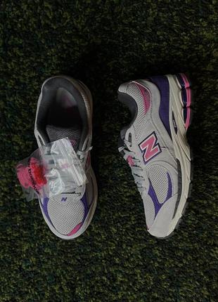 Кроссовки new balance 2002r grey/purple (new) | original1 фото