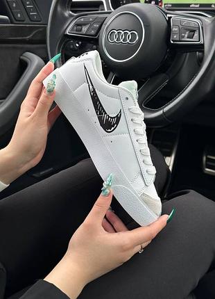 🔥женские кроссовки nike blazer low ‘77 vintage white black