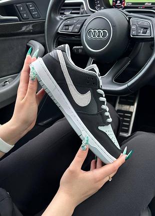 🔥женские кроссовки nike sb dunk low pro black gray new