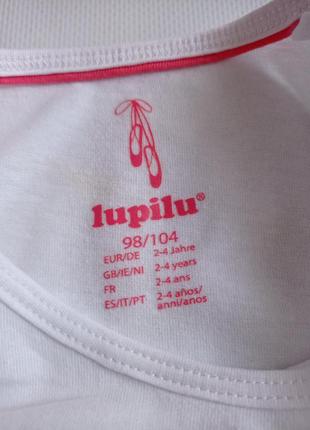 Lupilu. футболка для девочки 98-104 размер.5 фото
