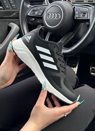 🔥женские кроссовки adidas alphabounce cloudfoam black white