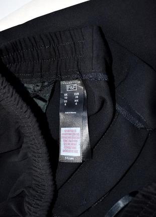 F&f класні чорні брюки в вільному стилі,з кишенями та поясом на резинці6 фото