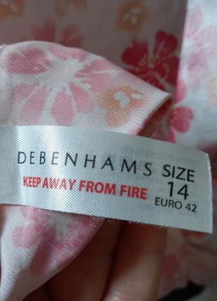 Пеньюар,ночная рубашка миди,пижама для сна debenhams атласная ,кружево.3 фото